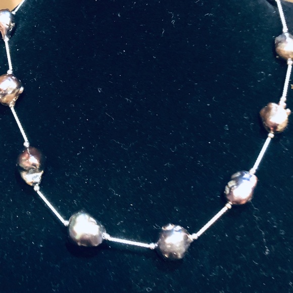 Jewelry - Genuine Black Baroque Pearl Necklace